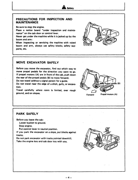 HITACHI EX100 EXCAVATOR OPERATOR MANUAL EM12E14
