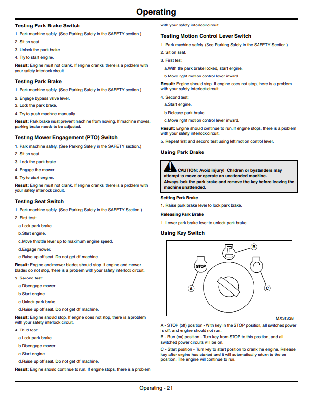 JOHN DEERE Z665, Z225, Z245, Z425, Z445, Z465, Z655, Z645 EZTRAK OPERATOR MANUAL OMM168432
