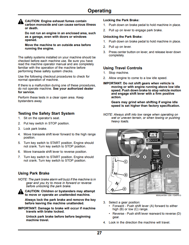 JOHN DEERE XUV 855D GATOR™ UTILITY VEHICLE OPERATOR MANUAL OMM173976