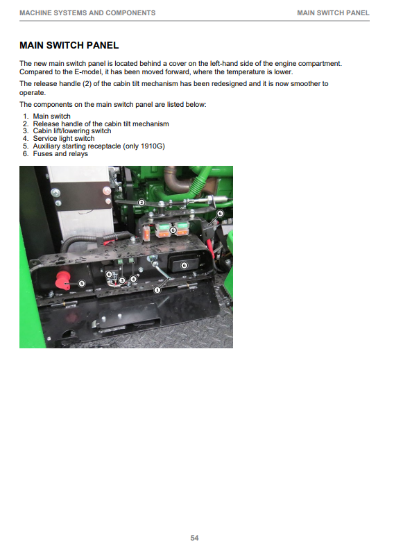 JOHN DEERE 1910G FINAL TIER 4 ROTATING & LEVELING CABIN CTL FORWARDER OPERATOR INSTRUCTION MANUAL F722460