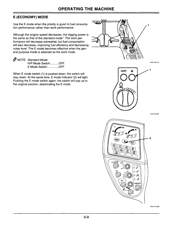 HITACHI EX120-5 EXCAVATOR OPERATOR MANUAL EM1E8NA21