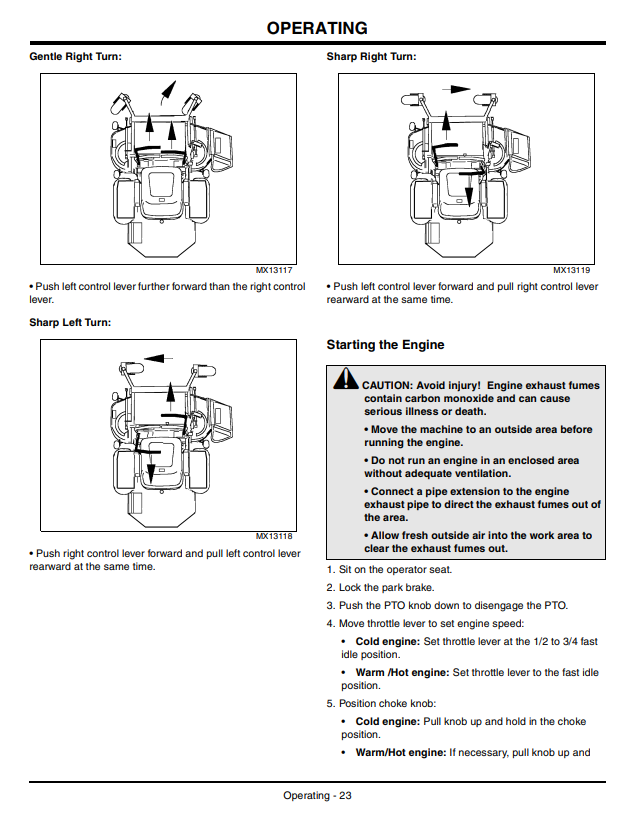 JOHN DEERE Z710A, Z720A ZTRAK™ OPERATOR MANUAL OMTCU27952