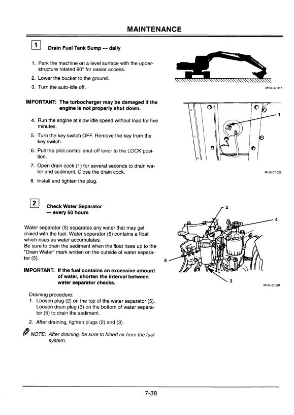 HITACHI EX110M-5 EXCAVATOR OPERATOR MANUAL EM1E9NA21