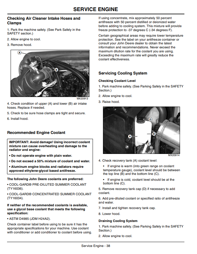 JOHN DEERE SELECT SERIES™ TRACTOR X740, X748 ULTIMATE™ SERIES OPERATOR MANUAL OMM157072