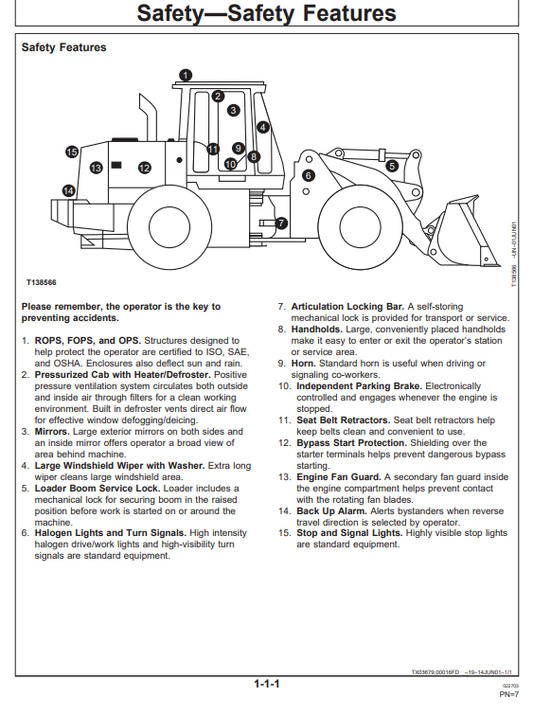 HITACHI LX100 LOADER OPERATOR MANUAL OMT196105