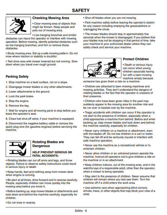 JOHN DEERE SELECT SERIES™ TRACTOR X740, X744, X748 ULTIMATE™ SERIES OPERATOR MANUAL OMM154033