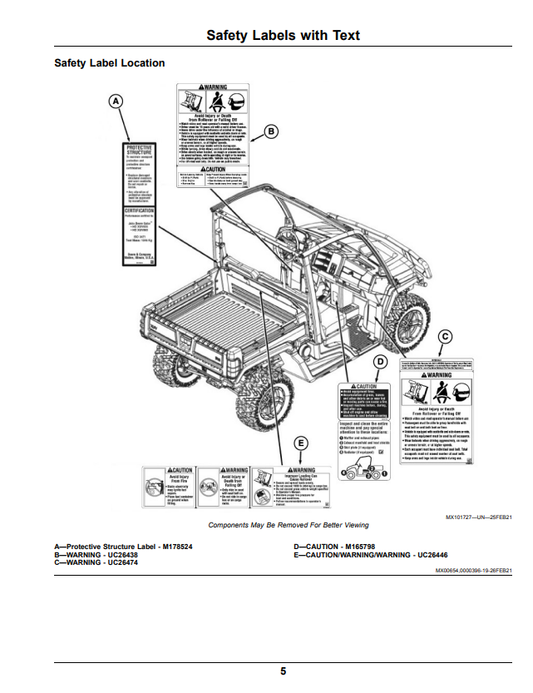 JOHN DEERE XUV865E, XUV865M, XUV865R GATOR™ UTILITY VEHICLES OPERATOR MANUAL OMUC36830