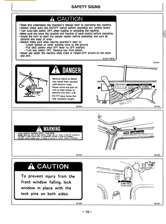 HITACHI EX100M-2 EXCAVATOR OPERATOR MANUAL EM12M13