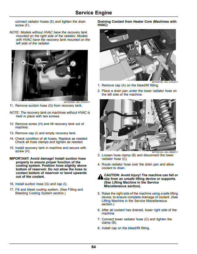 JOHN DEERE XUV865E, XUV865M, XUV865R GATOR™ UTILITY VEHICLES OPERATOR MANUAL OMUC36830