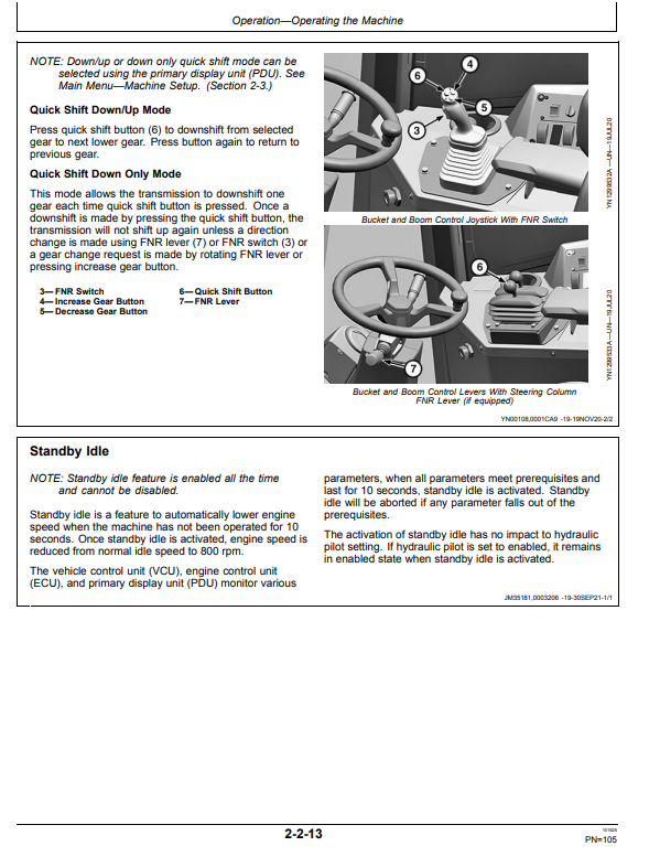 JOHN DEERE 644 G-TIER 4WD LOADER OPERATOR MANUAL OMT471622X019