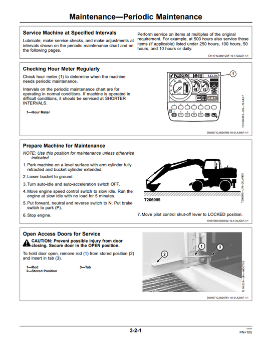 JOHN DEERE 190DW AND 220DW WHEELED EXCAVATOR OPERATOR MANUAL OMT233886