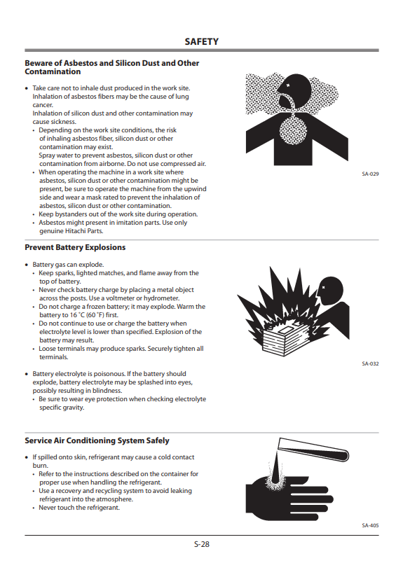 HITACHI ZAXIS 140W-3, 170W-3, 190W-3, 210W-3 WHEELED EXCAVATOR OPERATOR MANUAL EMCGBEN14MD