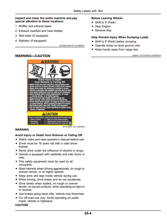JOHN DEERE XUV590M AND XUV590M S4 GATOR™ UTILITY VEHICLES OPERATOR MANUAL OMUC39384