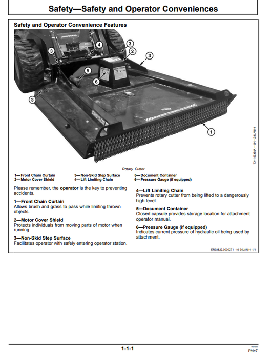JOHN DEERE RC60B, RC72B, AND RC78B ROTARY CUTTER OPERATOR MANUAL OMT349812X19