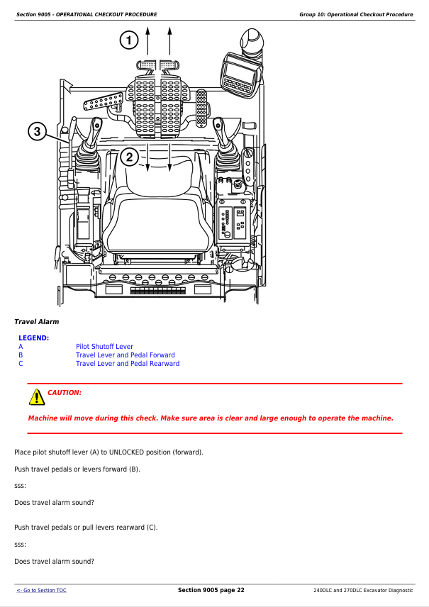 JOHN DEERE 240DLC AND 270DLC EXCAVATOR DIAGNOSTIC OPERATION AND TEST MANUAL TM2320