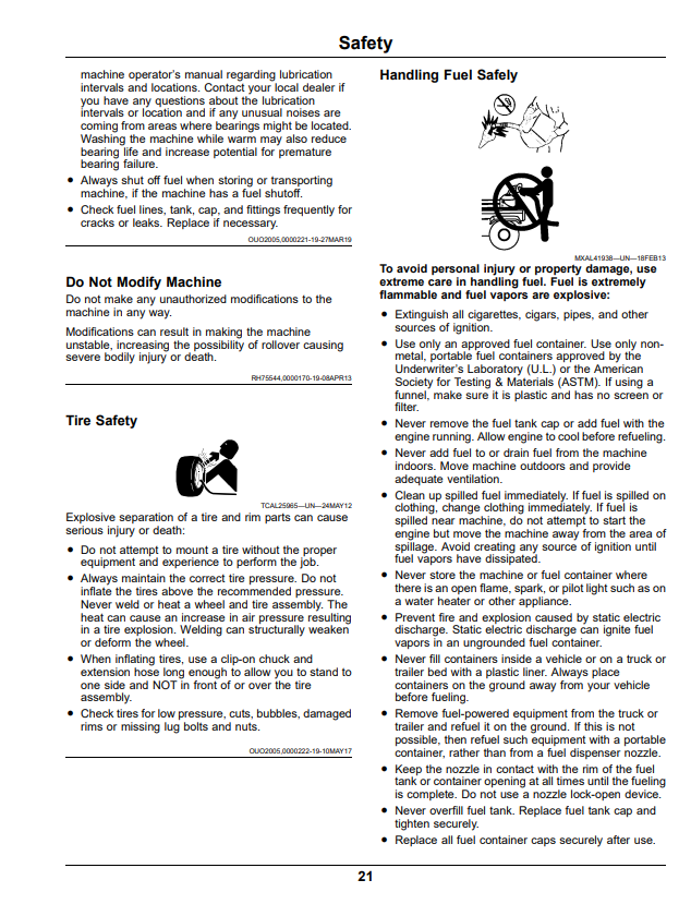 JOHN DEERE XUV835E, XUV835M, XUV835R CALIFORNIA EDITION GATOR™ UTILITY VEHICLES OPERATOR MANUAL OMUC26715