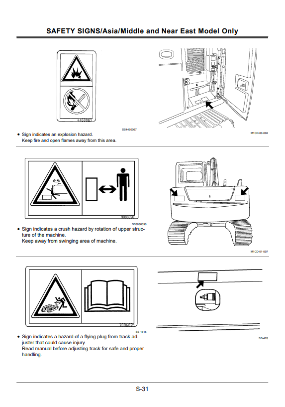 HITACHI ZAXIS 70, 70LC EXCAVATOR OPERATOR MANUAL EM1CD11