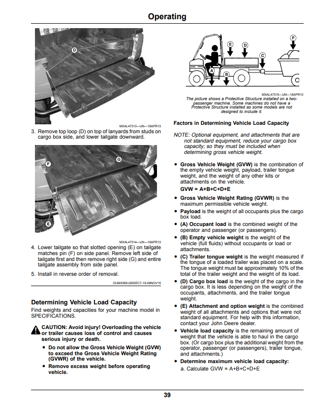 JOHN DEERE XUV590I, XUV590I S4 GATOR™ UTILITY VEHICLE OPERATOR MANUAL OMM175794