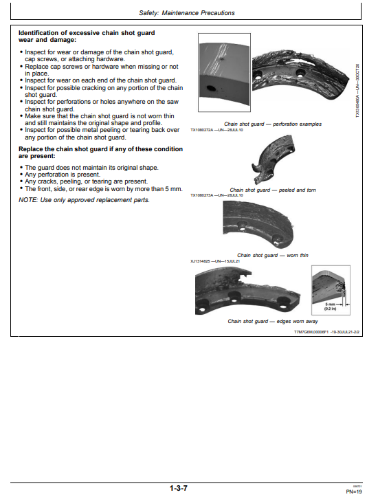 WARATAH HTH618C HARVESTER HEAD OPERATOR MANUAL WA116921
