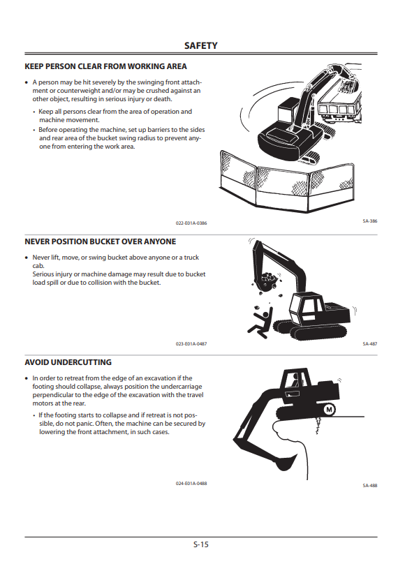HITACHI ZAXIS 225USLC-3, 225USRLC HYDRAULIC EXCAVATOR OPERATOR MANUAL EM1U4EN12