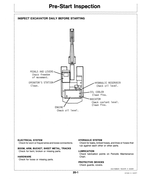 JOHN DEERE 792 EXCAVATOR OPERATOR MANUAL OMT114470