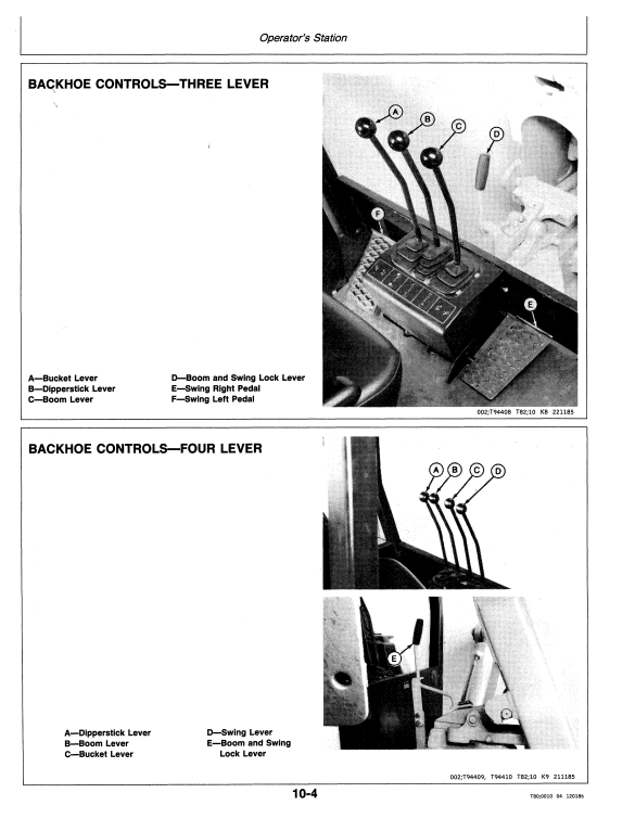 JOHN DEERE 610C BACKHOE LOADER OPERATOR MANUAL OMT105781