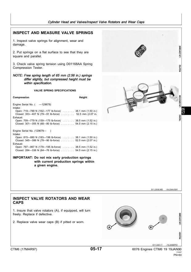 JOHN DEERE ENGINE 3076 TECHNICAL MANUAL CTM6