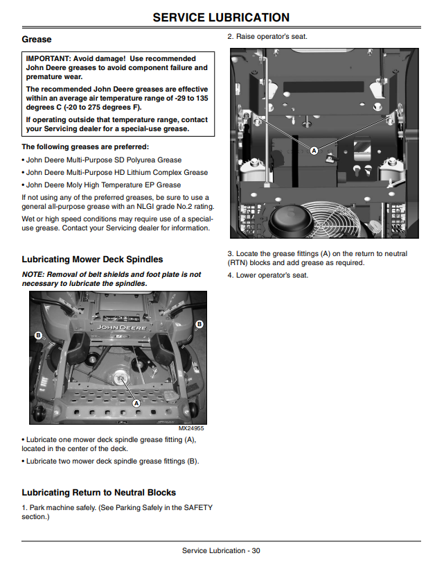 JOHN DEERE Z510A AND Z520A Z-TRAK™ ESTATE SERIES OPERATOR MANUAL OMTCU26007