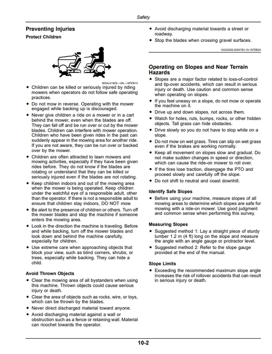 JOHN DEERE X730, X734, X738, X739 LAWN AND GARDEN TRACTOR X700 SERIES GAS OPERATOR MANUAL OMUC44879