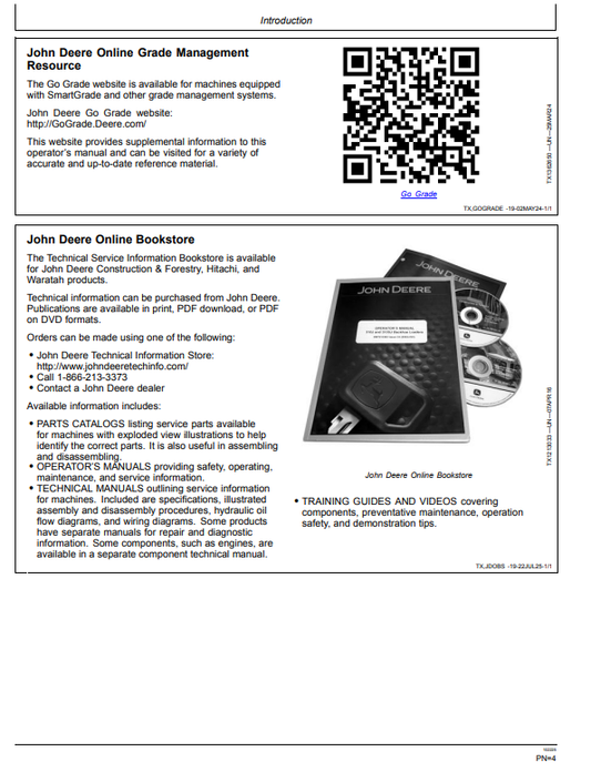 JOHN DEERE 450 P, 550 P, 650 P, 700 P, 750 P, 850 P, 850 X CRAWLER DOZER OPERATOR MANUAL OMT471392X019
