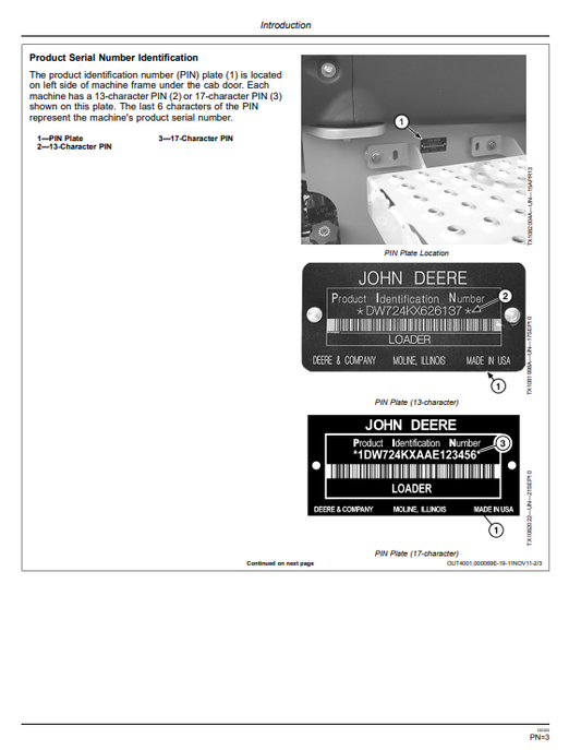 JOHN DEERE 724K 4WD LOADER OPERATOR MANUAL OMT275144