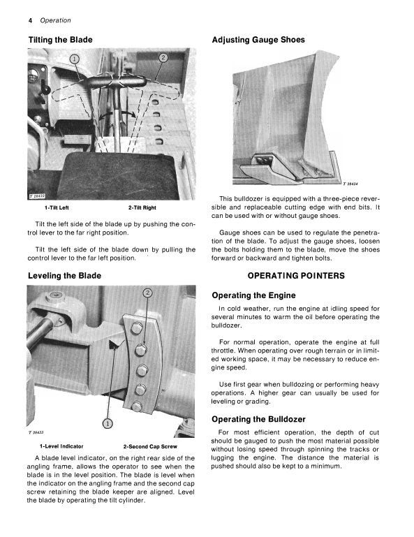 JOHN DEERE 6405 BULLDOZER FOR JD450-B CRAWLER OPERATOR MANUAL OMT33517