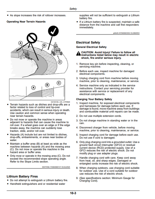 JOHN DEERE Z370RS RESIDENTIAL ZTRAK 42A DECK ZERO TURN MOWER OPERATOR MANUAL OMUC45088
