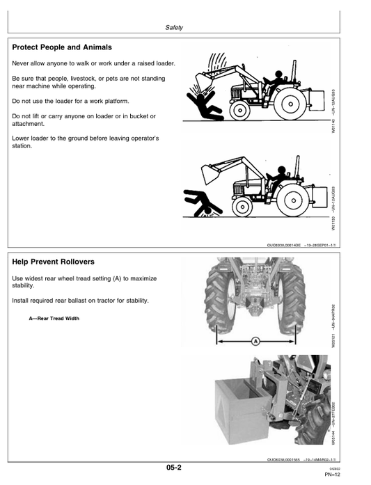 JOHN DEERE 419 LOADER OPERATOR MANUAL OMW48833