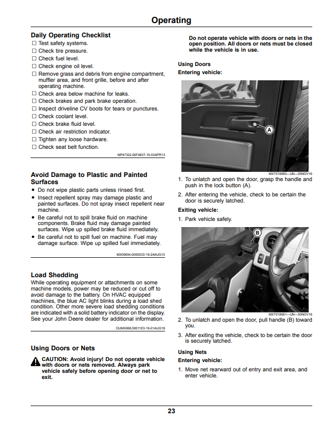 JOHN DEERE XUV865M GATOR™ UTILITY VEHICLE OPERATOR MANUAL OMUC15813