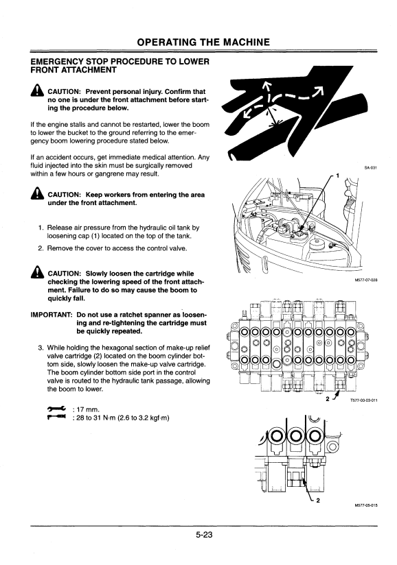 HITACHI EX17U EXCAVATOR OPERATOR MANUAL EM1L3NA31