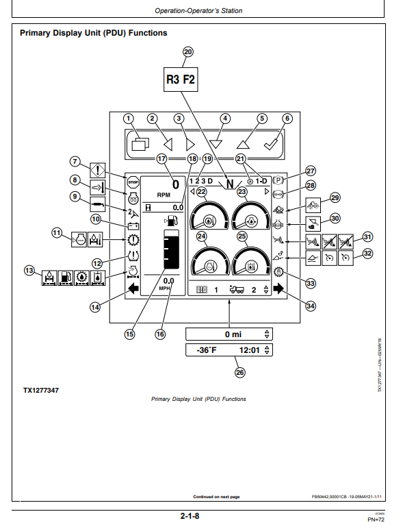JOHN DEERE 824L 4WD LOADER OPERATOR MANUAL OMT426214X19