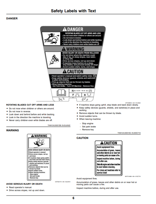 JOHN DEERE Z335E, Z335M, Z345M, Z345R, Z355E, Z355R, Z375R, Z300 SERIES ZTRAK™ OPERATOR MANUAL OMUC18697