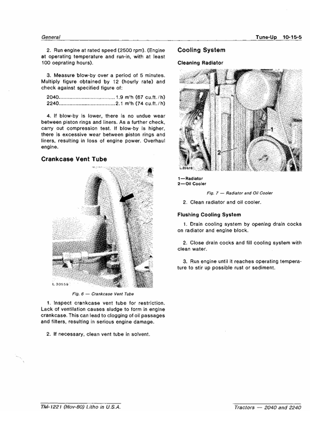 JOHN DEERE 2040 AND 2240 TRACTOR TECHNICAL MANUAL TM1221