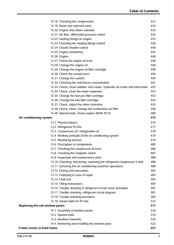 BOMAG BW161 AD-4 Vibratory Roller Workshop Manual PDF