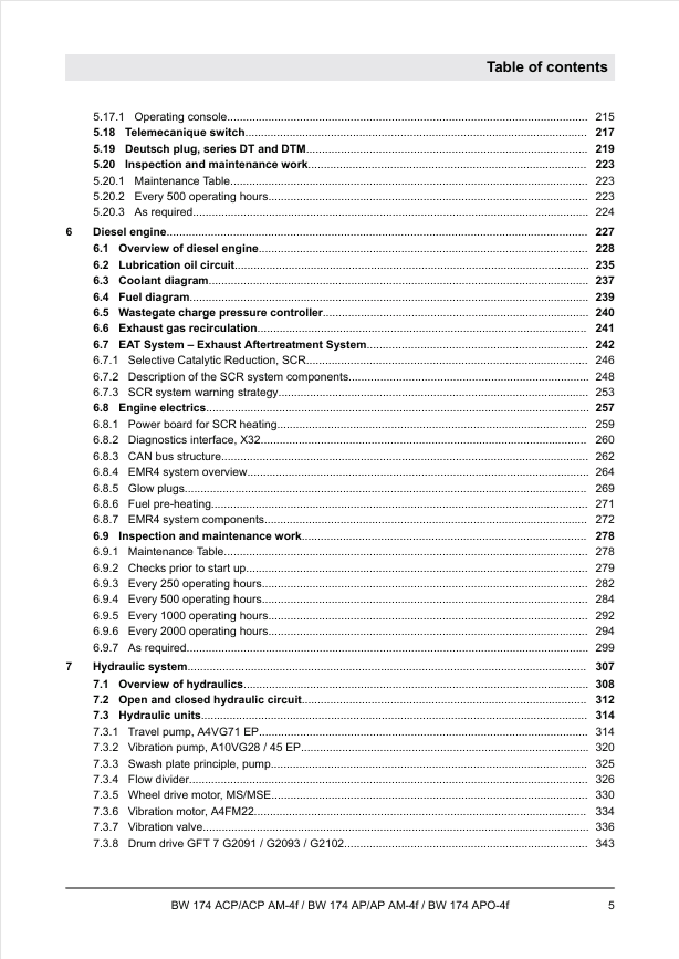 BOMAG BW174 APO-4I Repair & Service Manual 00840206EN