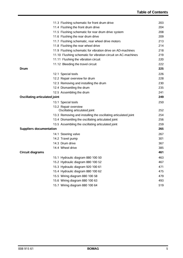 BOMAG BW 120 AD-4 Workshop Service Manual 00891561 PDF