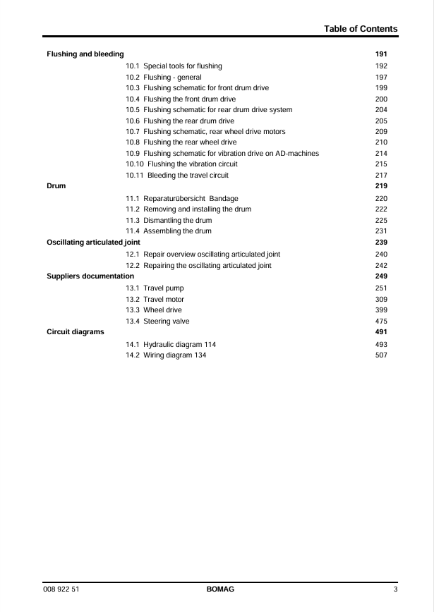 BOMAG BW 135 AD-5 BW 138 AD-5 AC-5 Repair Manual 00892251