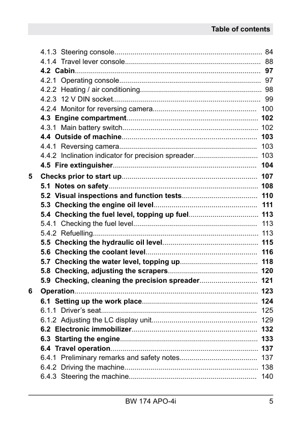 BOMAG BW 174 APO-4I Operating Manual 00820287EN PDF 2017