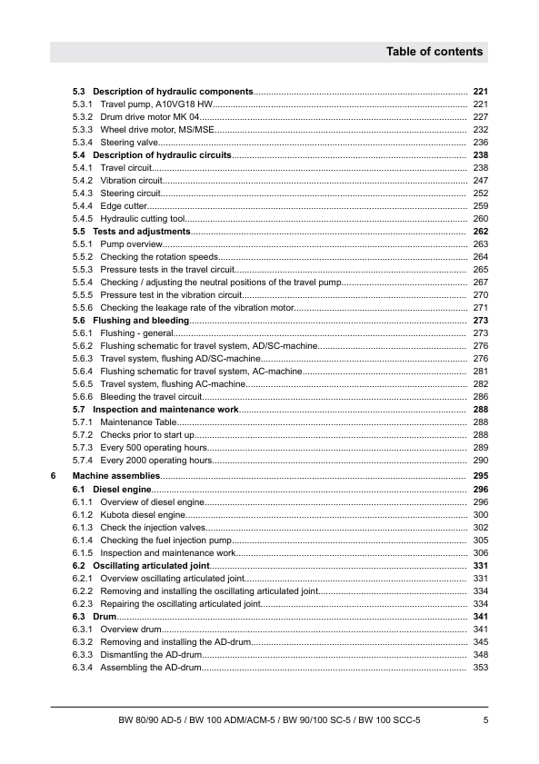 BOMAG Tandem Vibratory & Combination Roller Manual 00892560 PDF