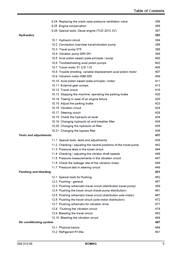 Bomag BW 219 D-4 Roller Official Service Manual (06.2012 PDF)