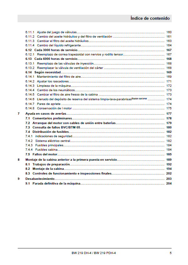 Bomag BW 219 DH-4 BW 219 PDH-4 2014 Manual PDF Download