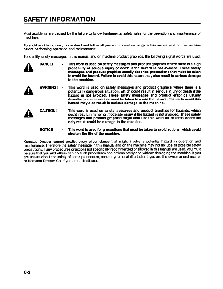 CEADW26010 Komatsu WA600-1L Wheel Loader Operation Manual