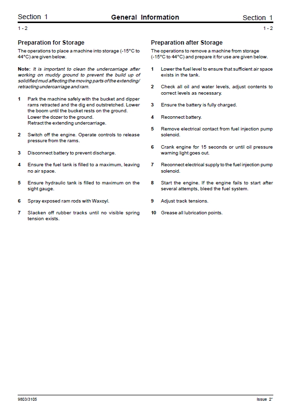 Complete JCB 801, 8013, 8015, 8017, 8018 Excavator Service Manual