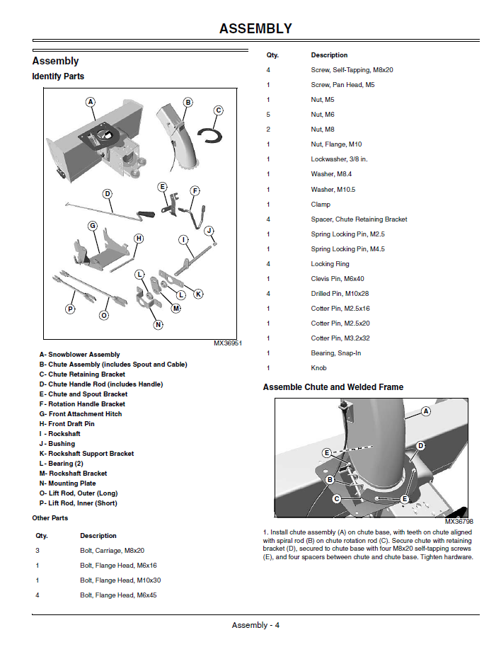 Complete John Deere 44-Inch Snowblower Operator Manual OMM151683 PDF